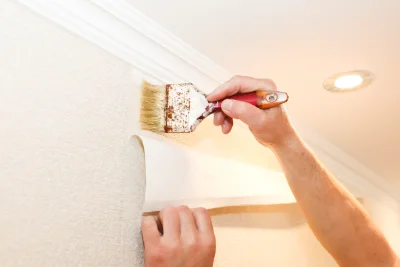 Pose de papier peint à la Digne-d'Aval — revêtements muraux et toiles de verre